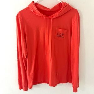 Vineyard Vines Vintage Whale Long-Sleeve Hoodie Tee, Size: Medium